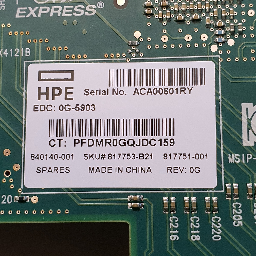 Mellanox HP ConnectX4-LX 2-Port 640SFP28 PCIe x8 3.0 25GbE Adapter 840140-001
